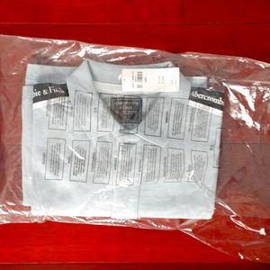 Abercrombie & Fitch Blue Collared Polo Shirt